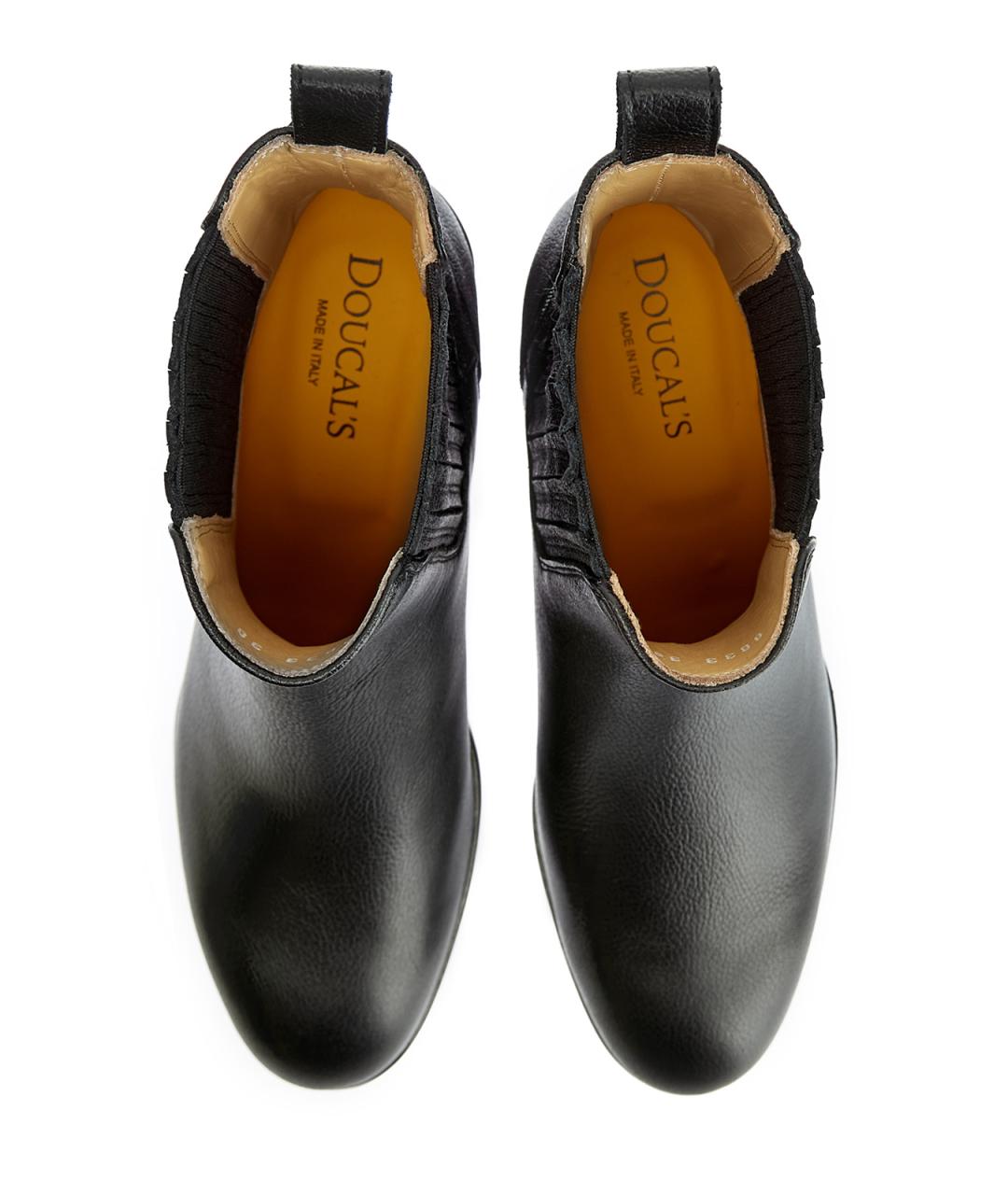 DOUCAL'S Черные кожаные ботильоны, фото 5