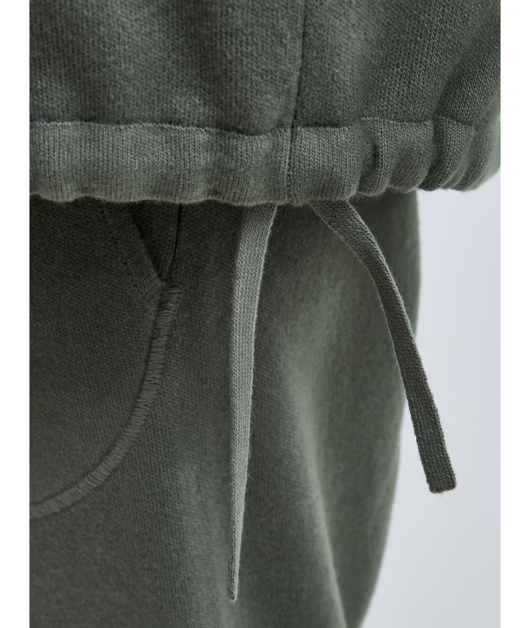 GENTRY PORTOFINO Зеленый шерстяной кардиган, фото 5