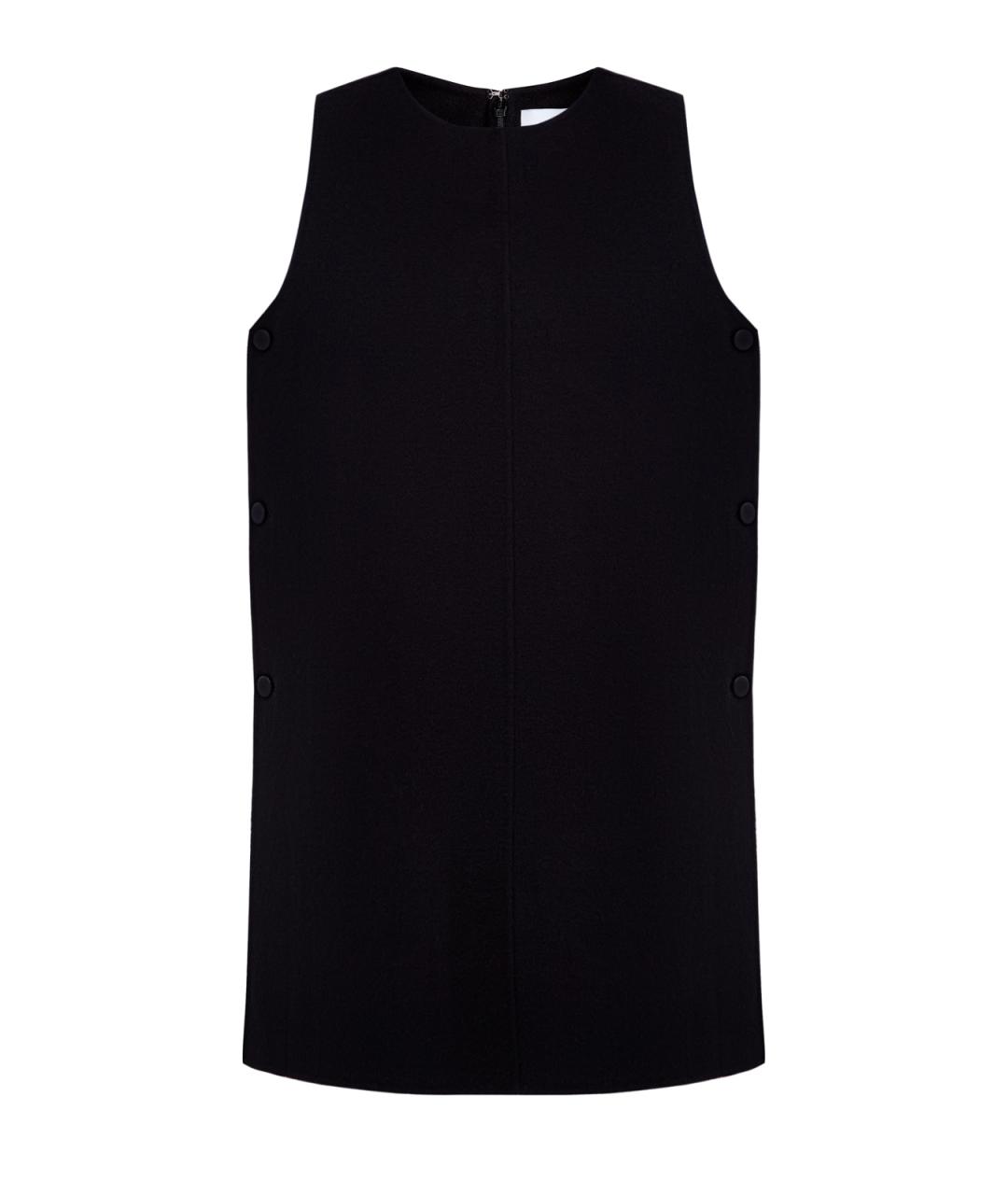 YVES SALOMON Черное шерстяное повседневное платье, фото 1