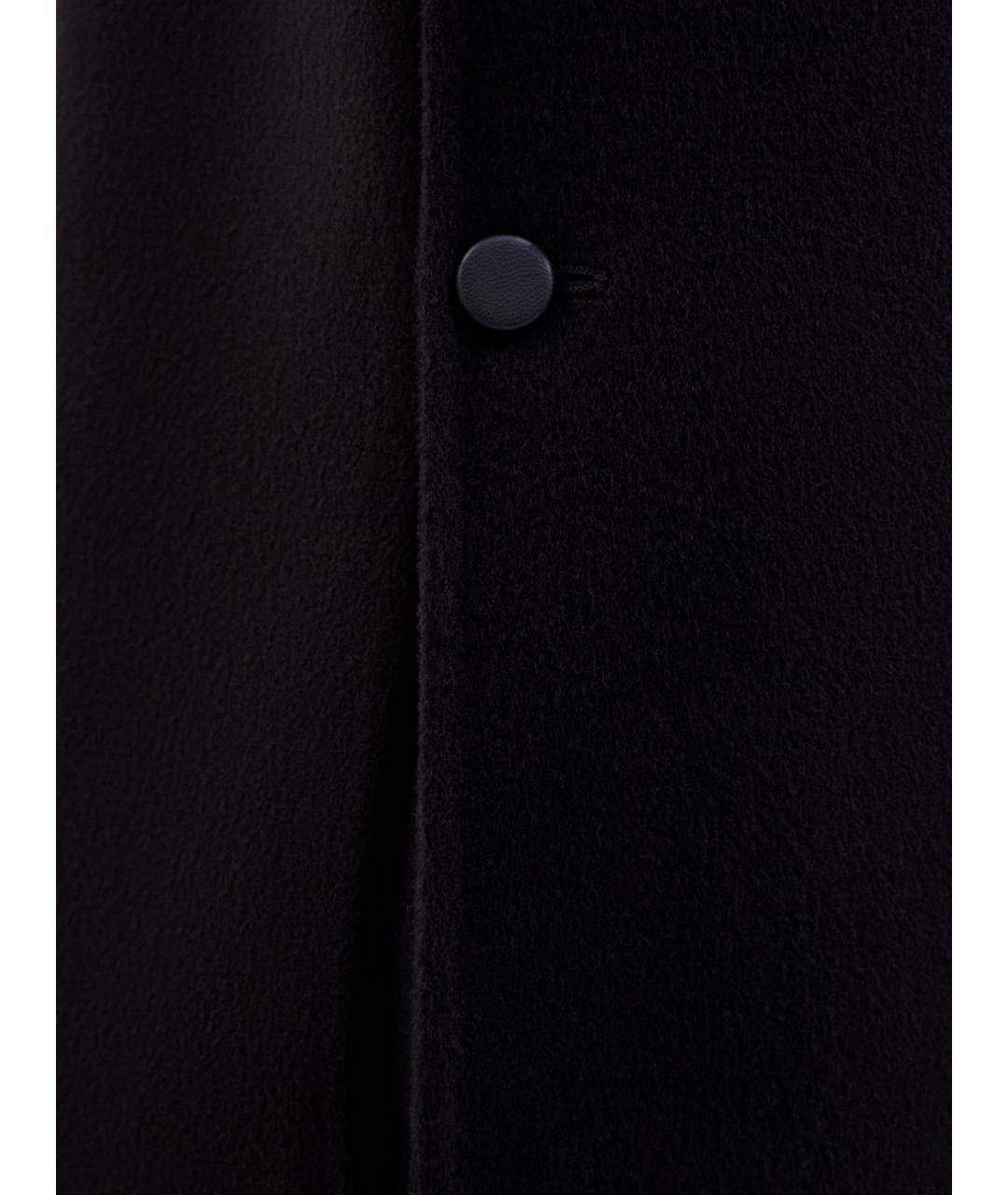 YVES SALOMON Черное шерстяное повседневное платье, фото 5