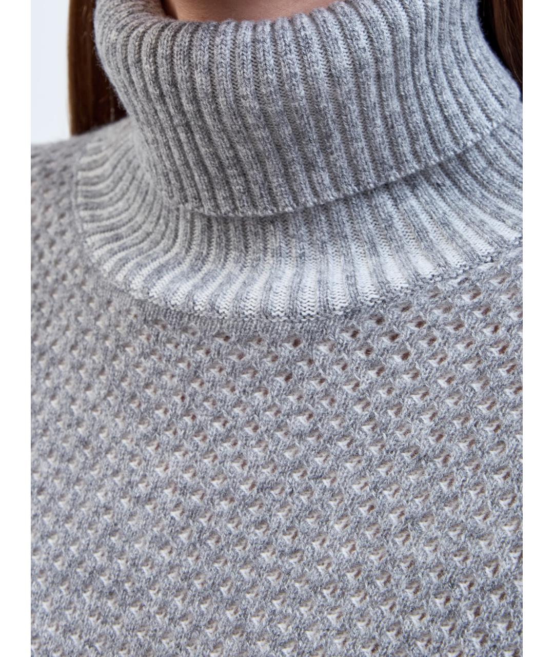 FABIANA FILIPPI Серый шерстяной джемпер / свитер, фото 5