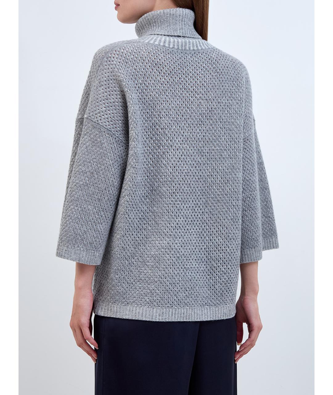 FABIANA FILIPPI Серый шерстяной джемпер / свитер, фото 4