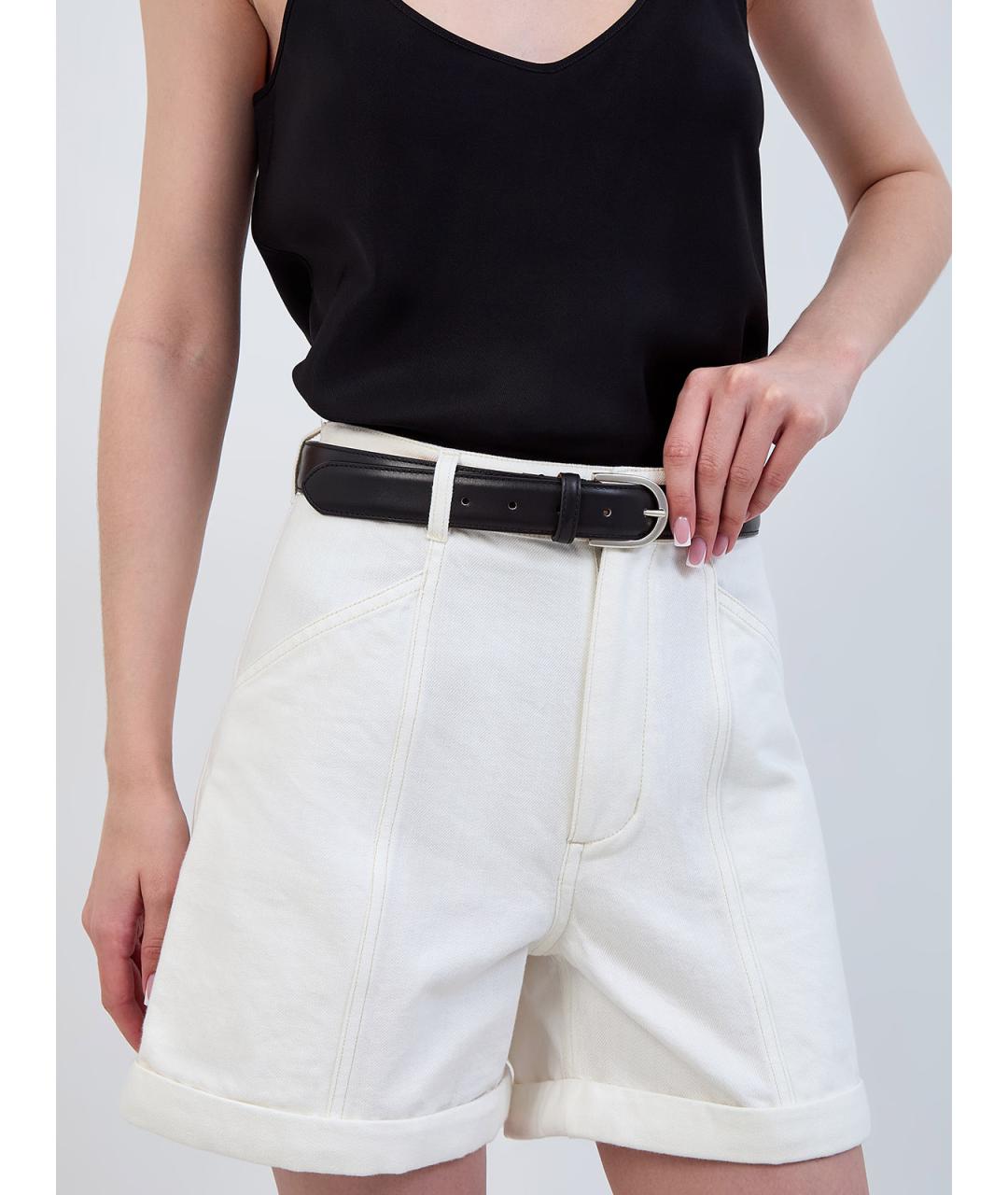 DOUCAL'S Черный кожаный ремень, фото 2