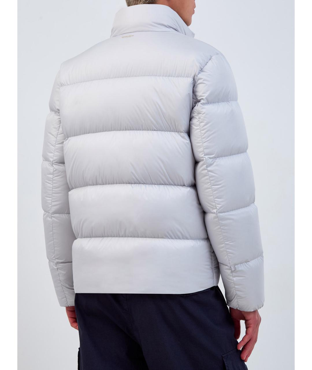 WOOLRICH Серый полиэстеровый пуховик, фото 4