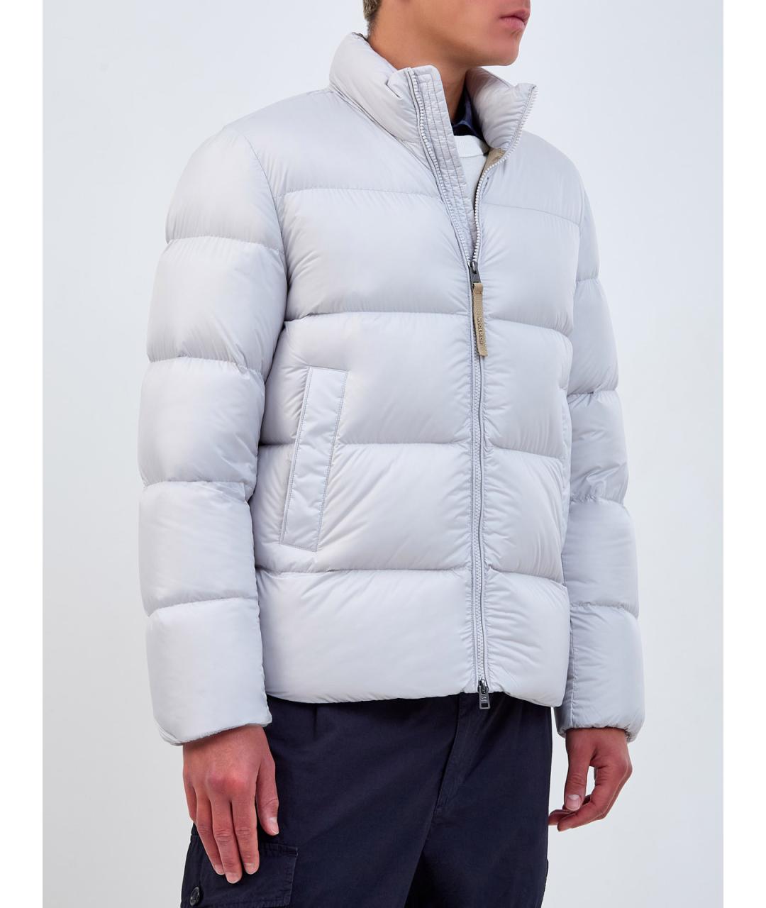 WOOLRICH Серый полиэстеровый пуховик, фото 3