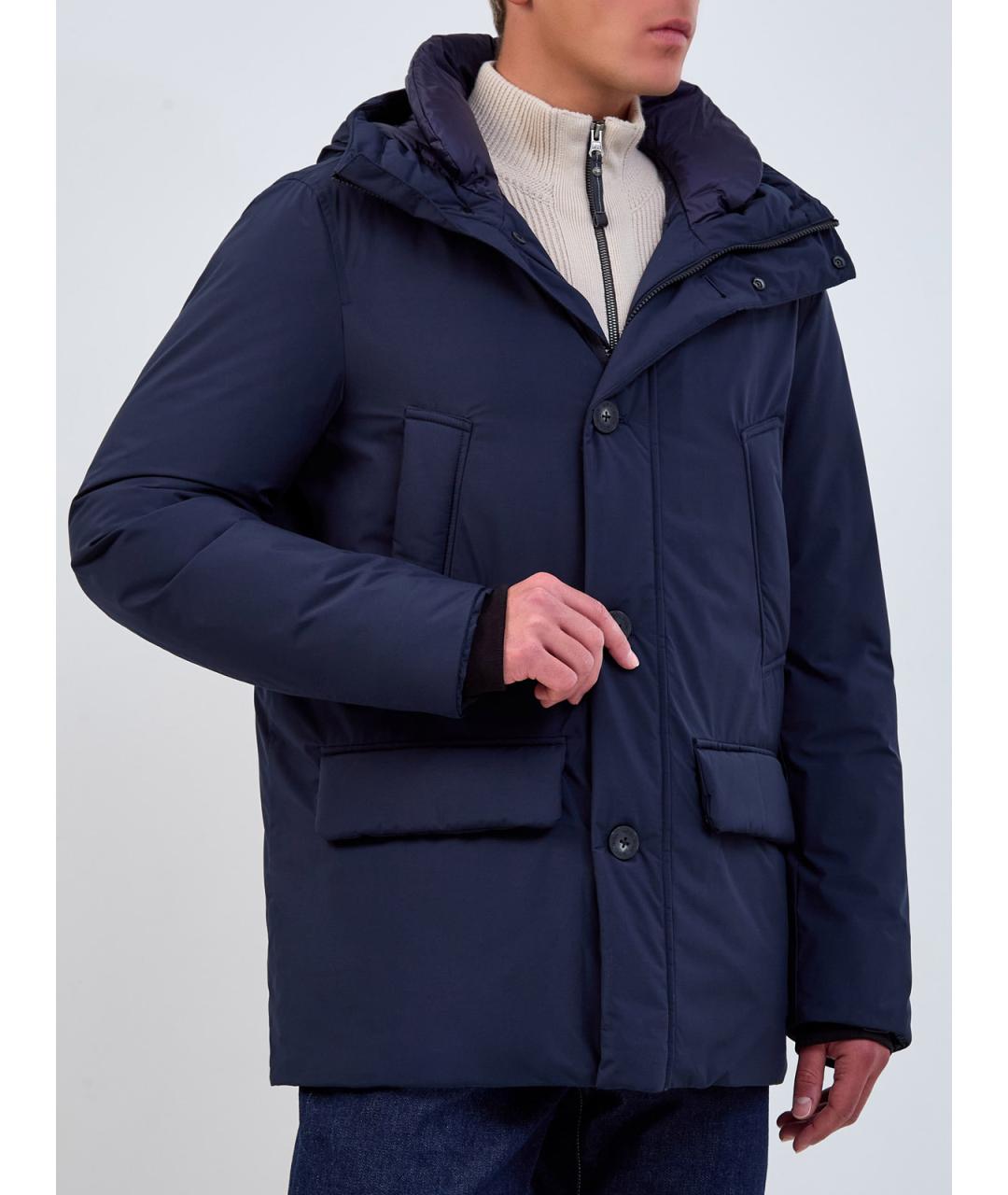 WOOLRICH Синий полиэстеровый пуховик, фото 3