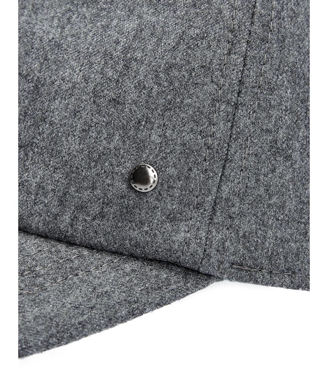 CANALI Серая шерстяная кепка/бейсболка, фото 5
