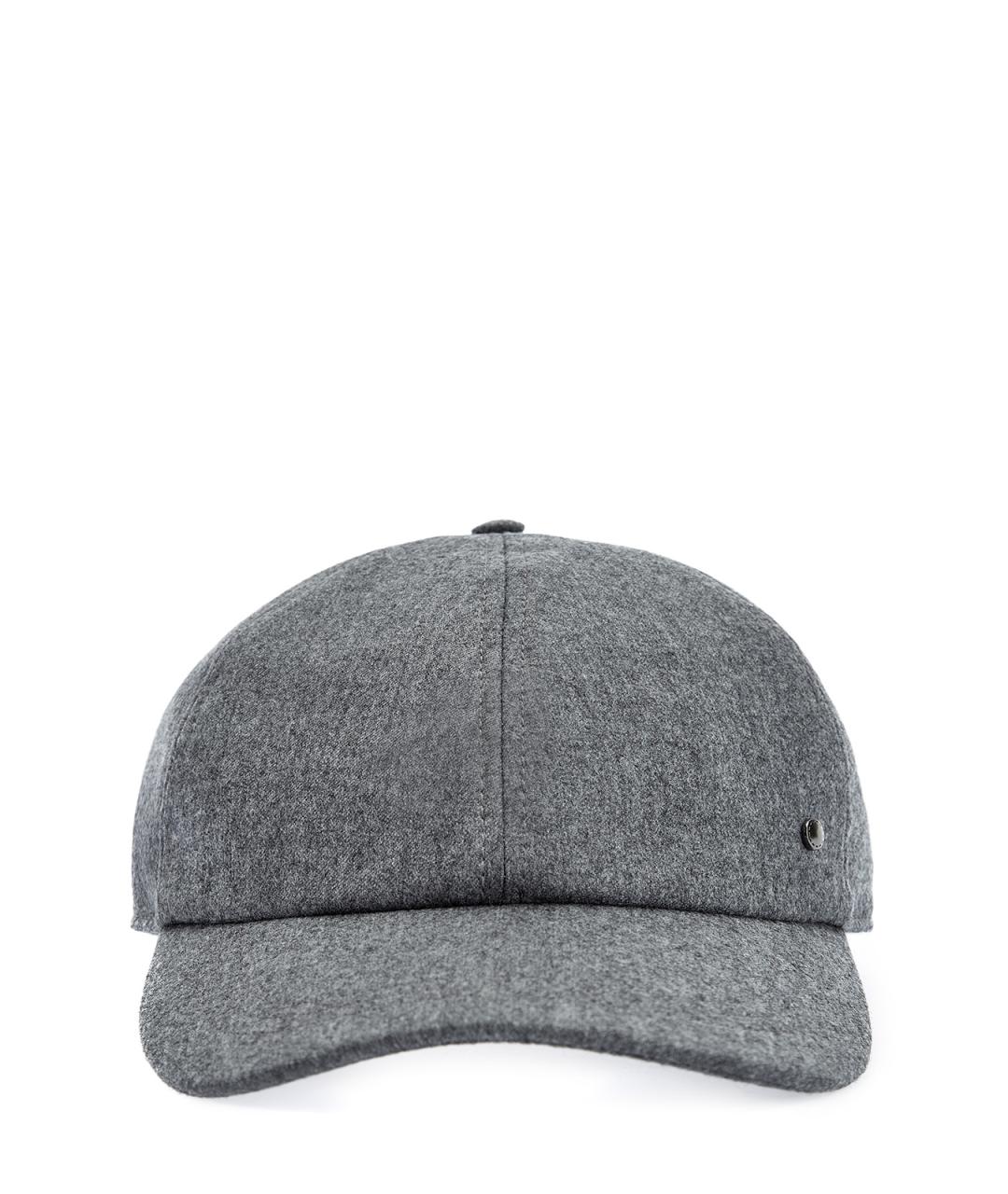 CANALI Серая шерстяная кепка/бейсболка, фото 1