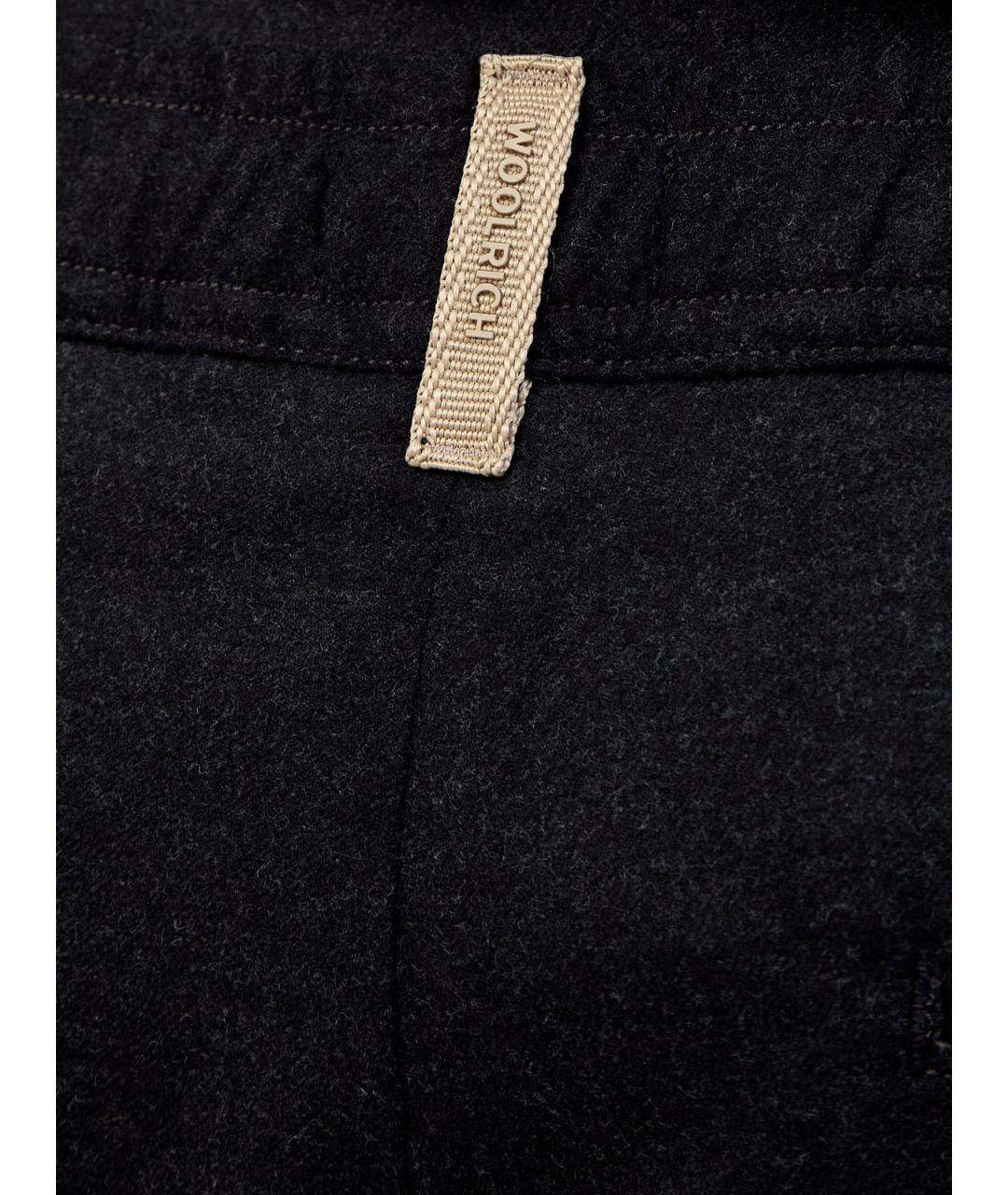 WOOLRICH Черные полиэстеровые повседневные брюки, фото 5