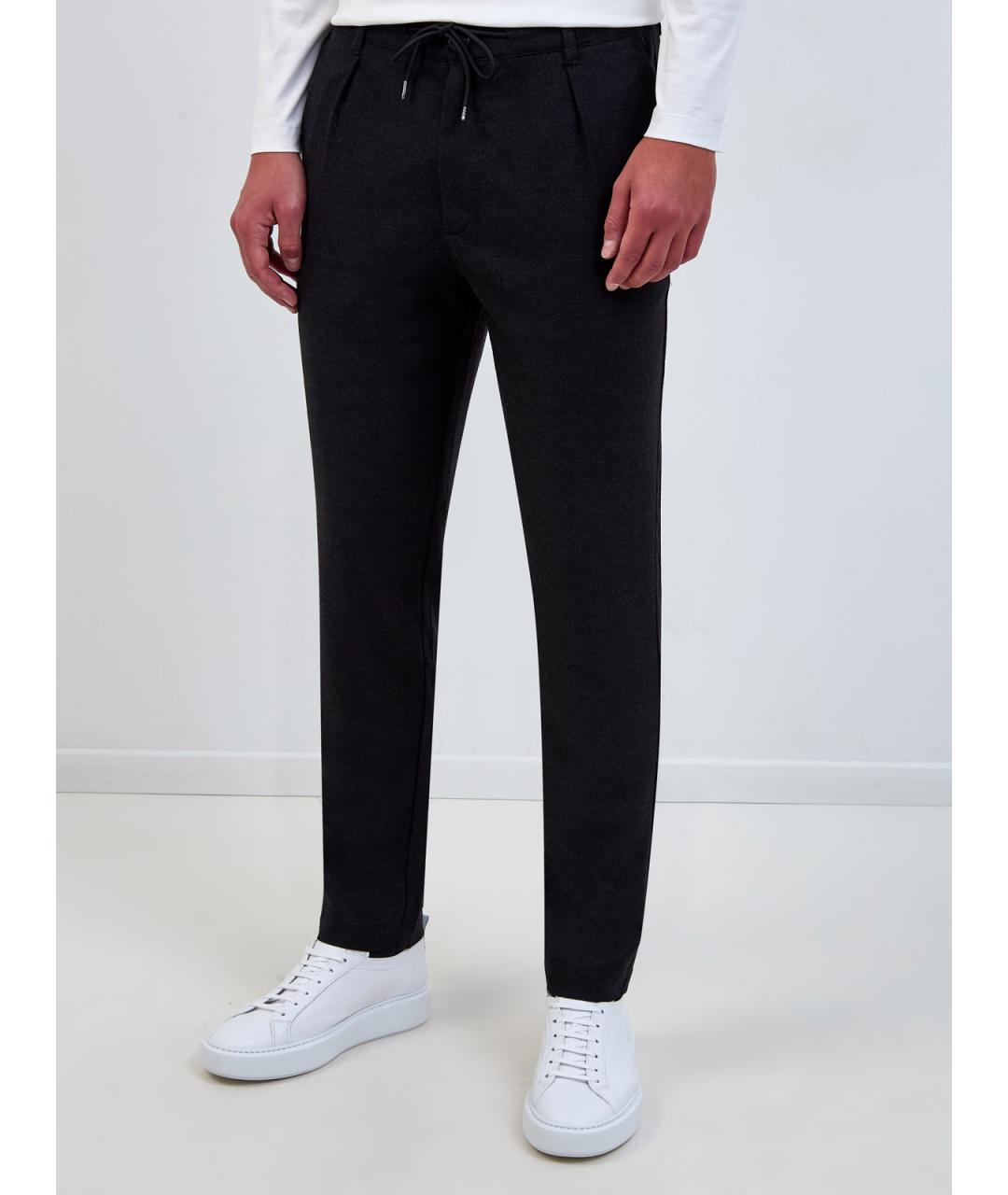 WOOLRICH Черные полиэстеровые повседневные брюки, фото 3