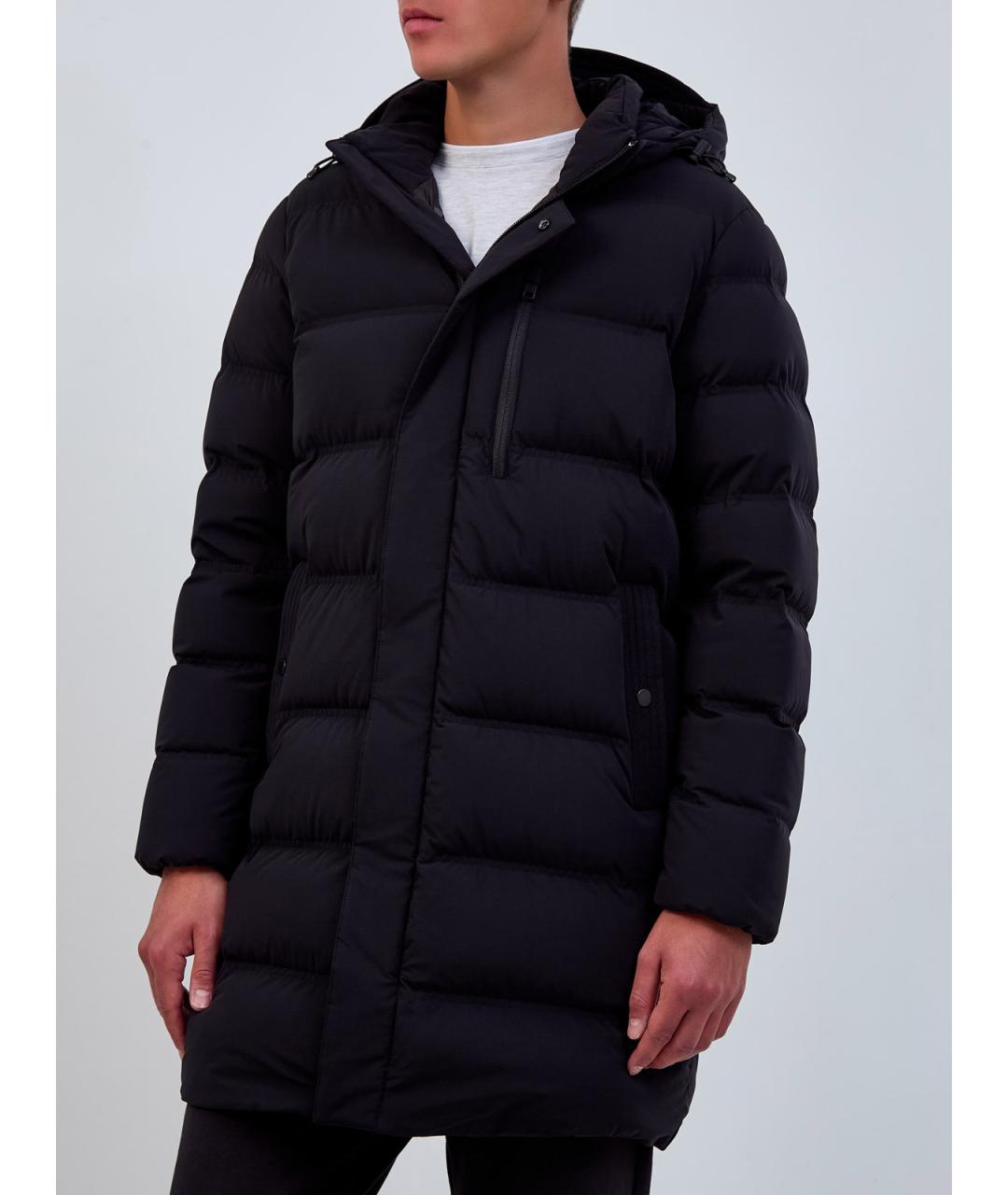 WOOLRICH Черный полиамидовый пуховик, фото 3