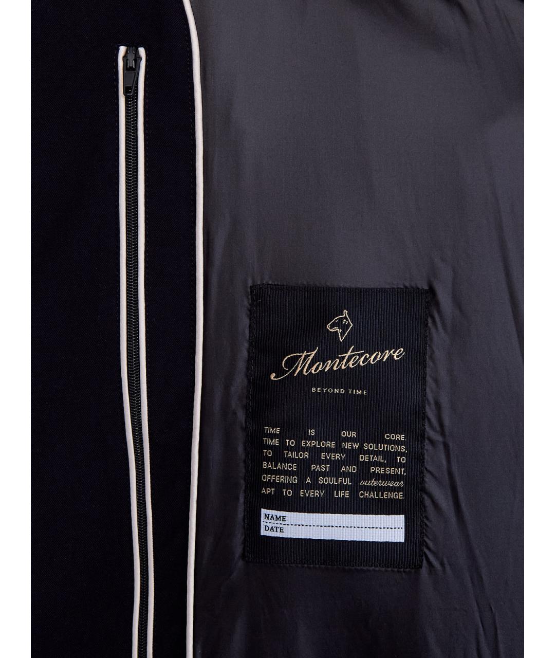 MONTECORE Темно-синий полиэстеровый пуховик, фото 4