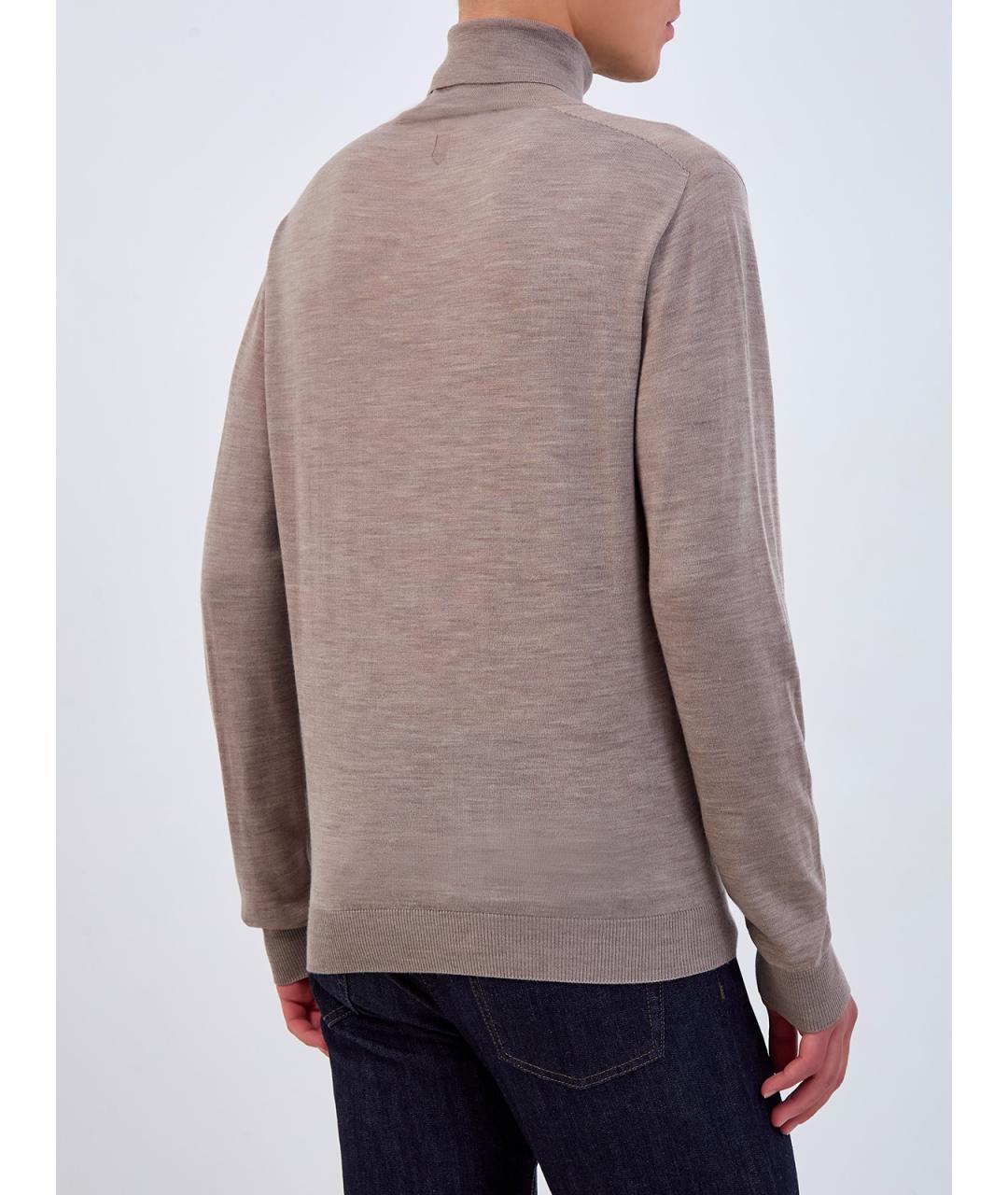 CANALI Бежевая шерстяная водолазка, фото 4