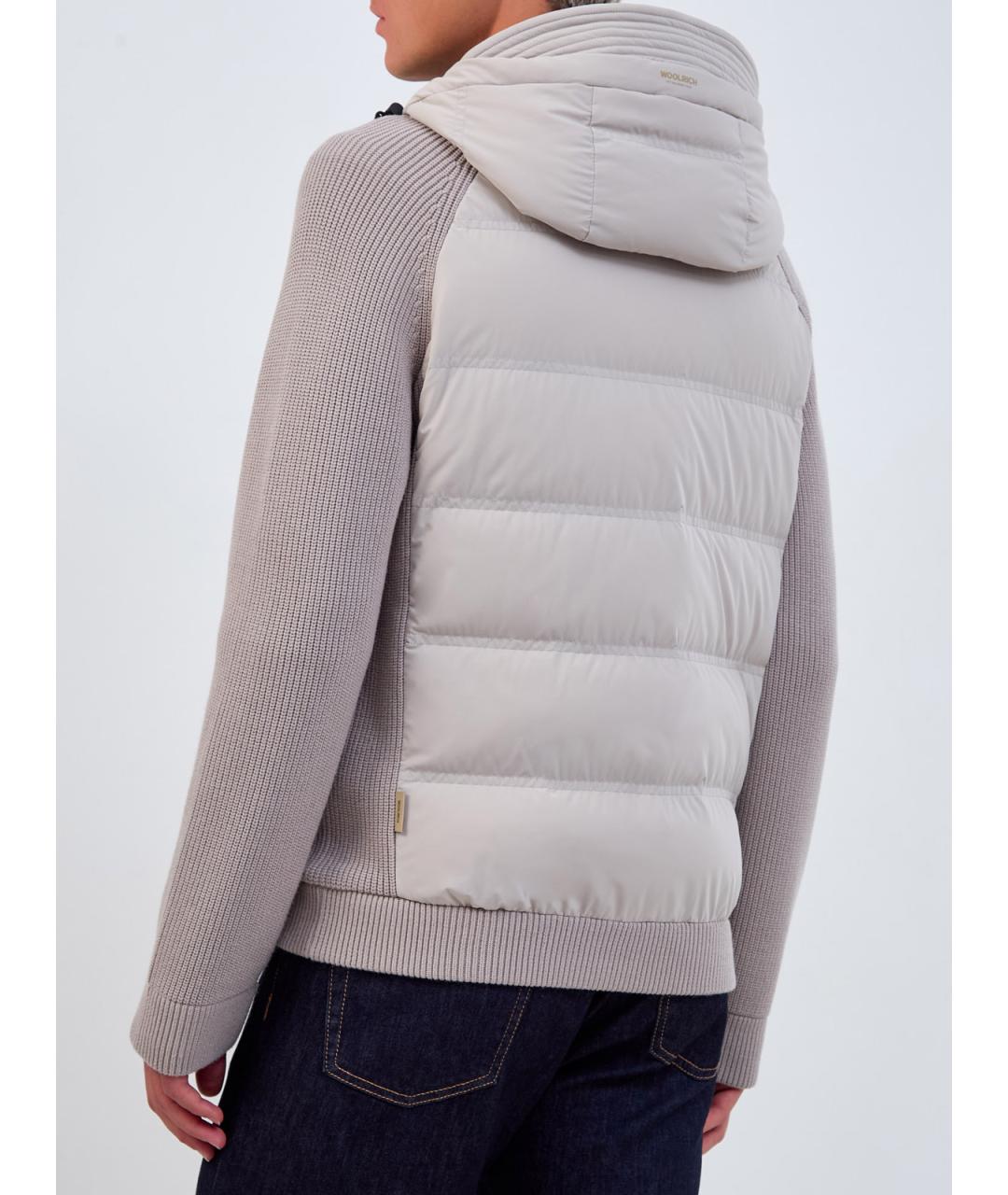 WOOLRICH Бежевая полиамидовая куртка, фото 4