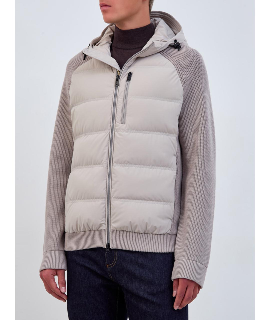 WOOLRICH Бежевая полиамидовая куртка, фото 3