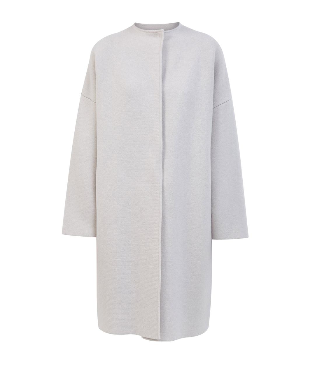 GENTRY PORTOFINO Белое кашемировое пальто, фото 1