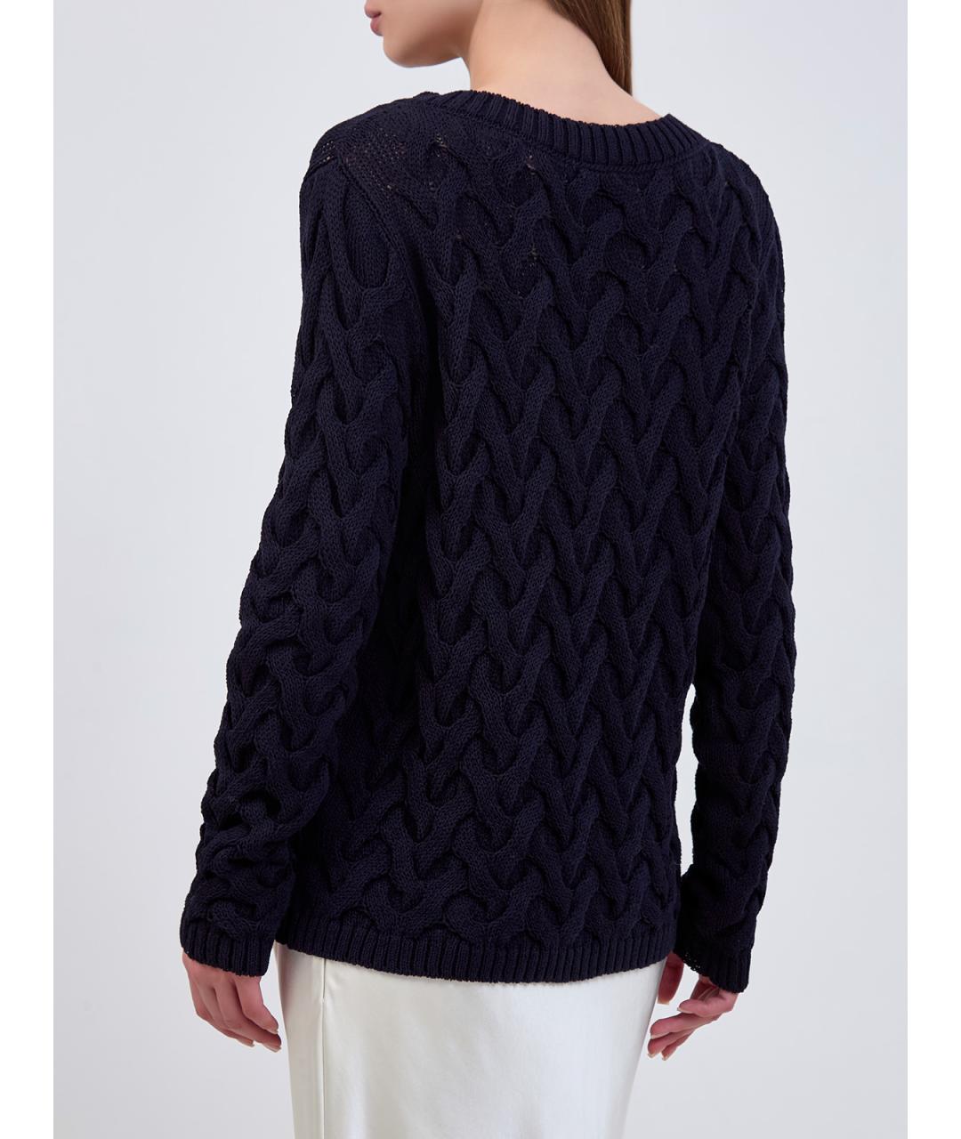 GENTRY PORTOFINO Синий хлопковый джемпер / свитер, фото 4