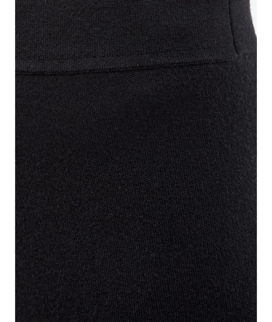 GENTRY PORTOFINO Черные шерстяные брюки широкие, фото 5