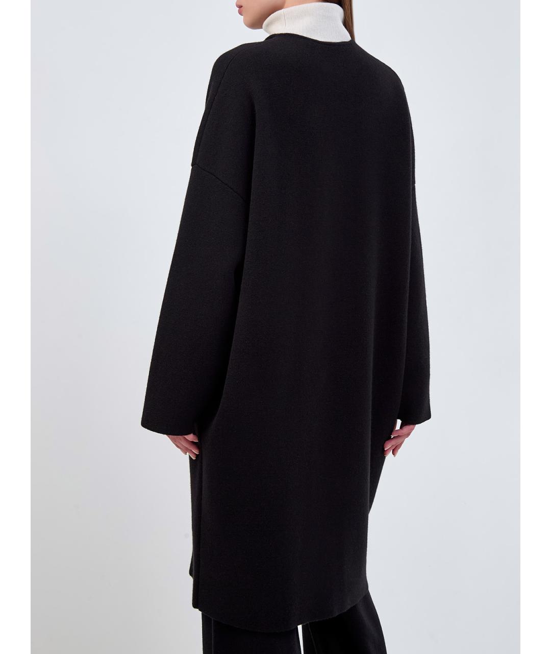 GENTRY PORTOFINO Черное кашемировое пальто, фото 4