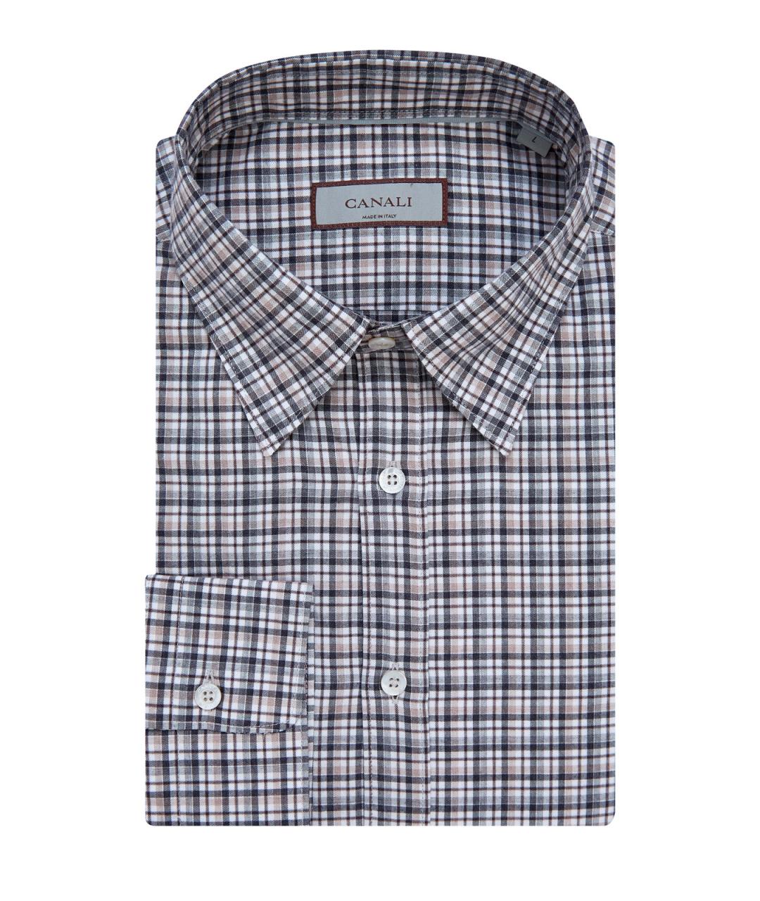 CANALI Мульти хлопковая кэжуал рубашка, фото 1