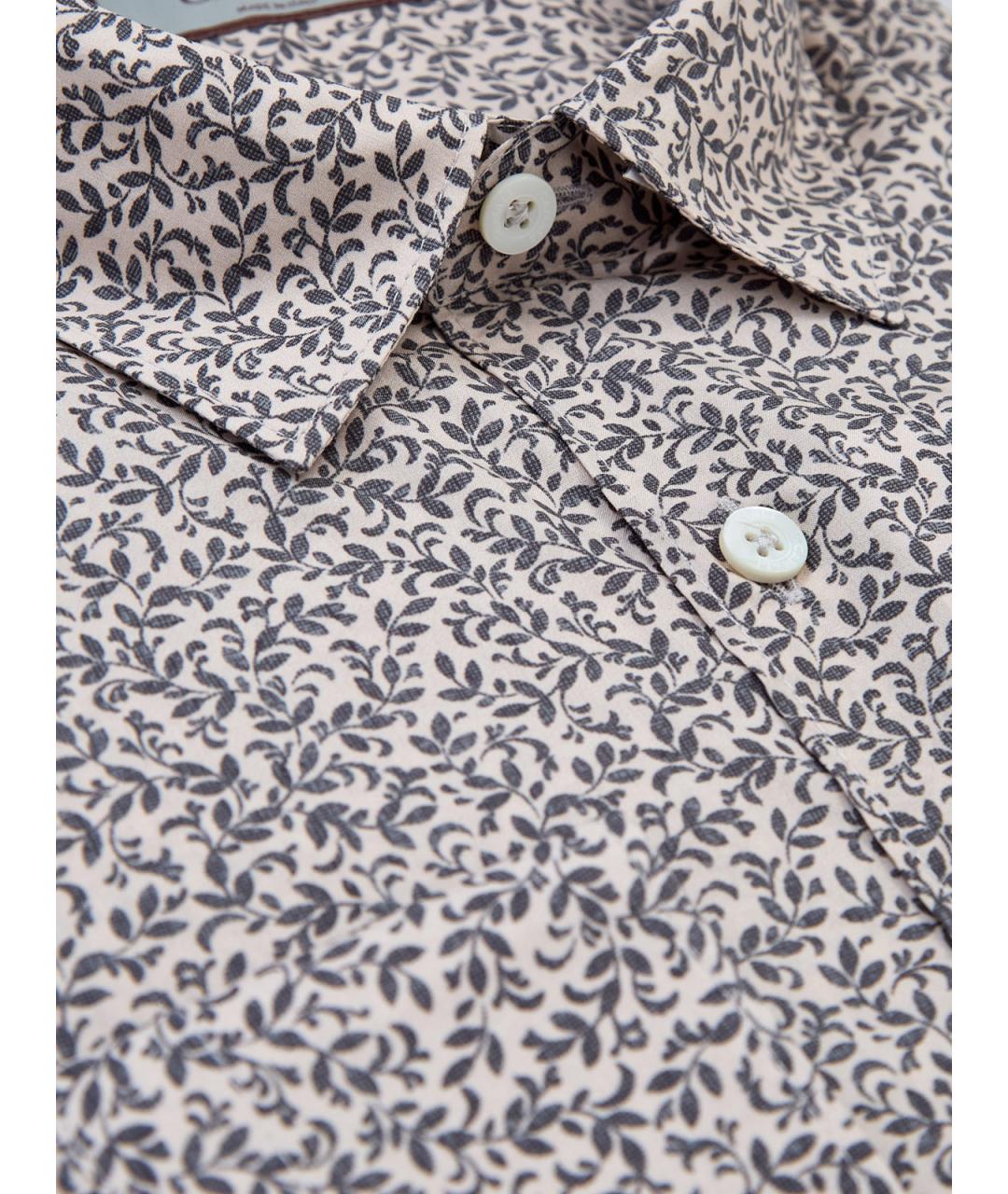 CANALI Бежевая хлопковая кэжуал рубашка, фото 3