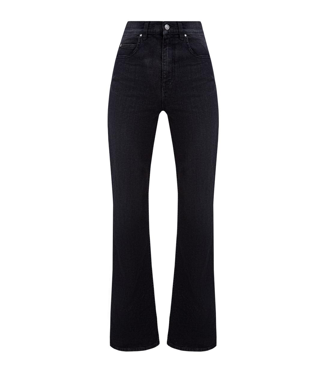 LORENA ANTONIAZZI Черные хлопковые джинсы клеш, фото 1