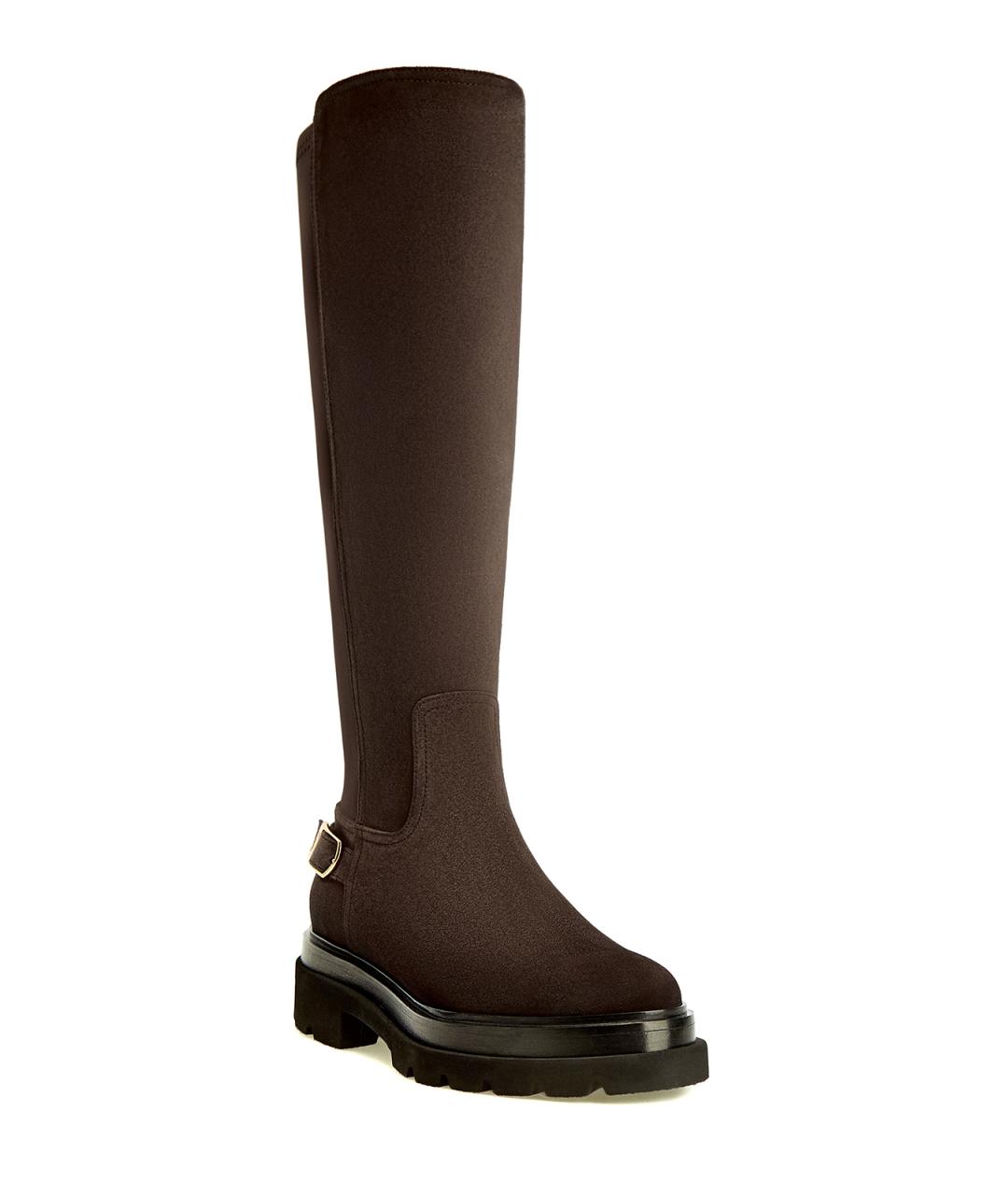 SANTONI Коричневые замшевые сапоги, фото 3