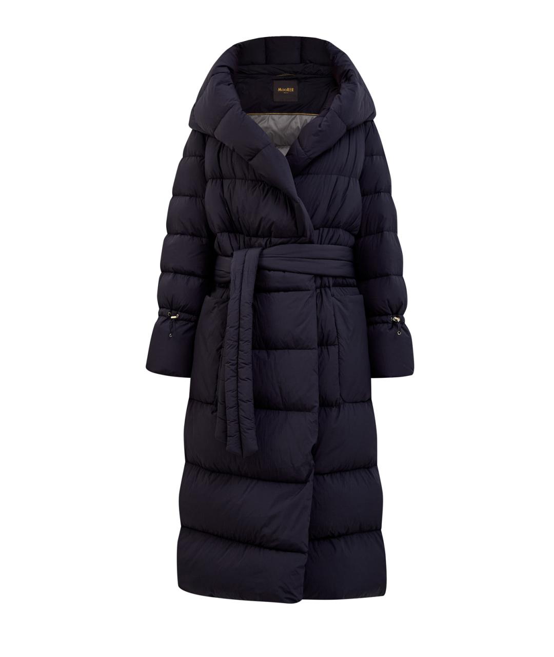 MOORER Черный полиамидовый пуховик, фото 1