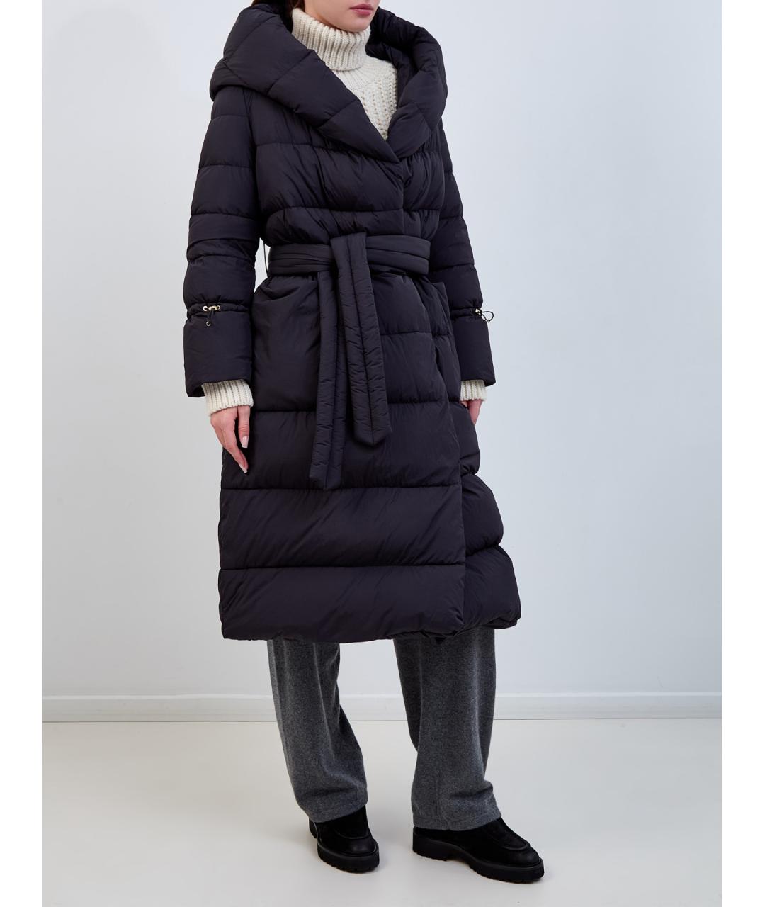 MOORER Черный полиамидовый пуховик, фото 3