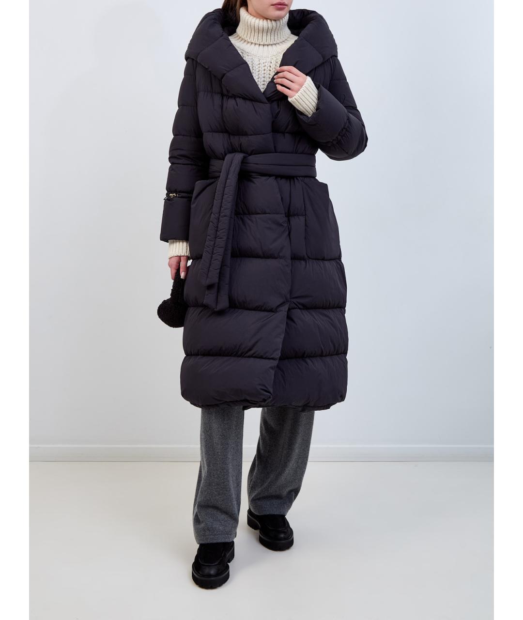 MOORER Черный полиамидовый пуховик, фото 2