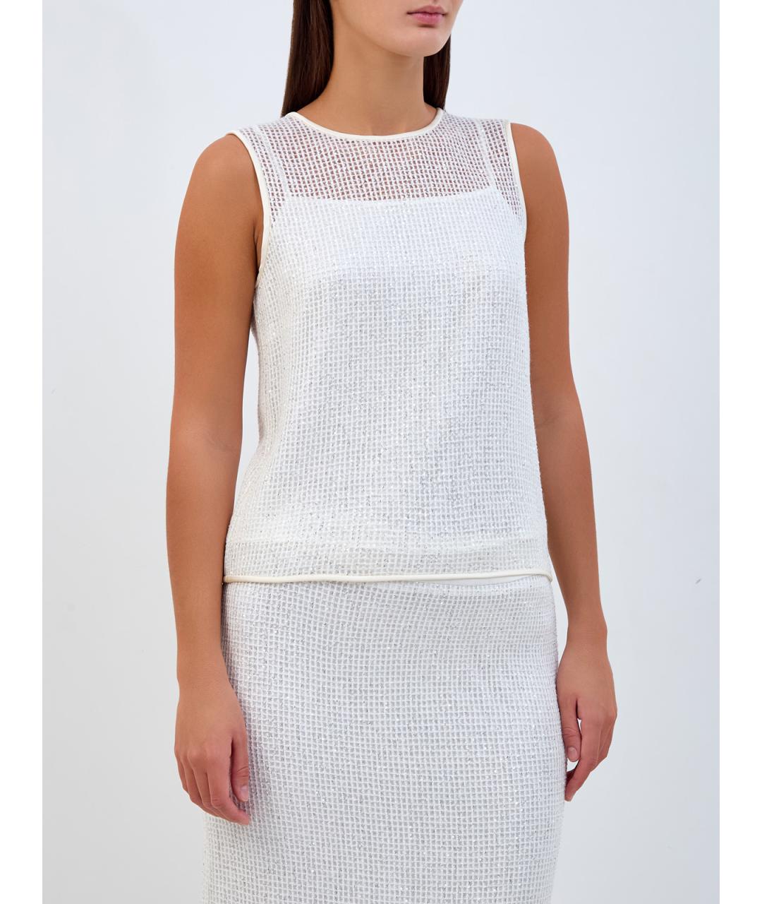 PESERICO Белая блузы, фото 3