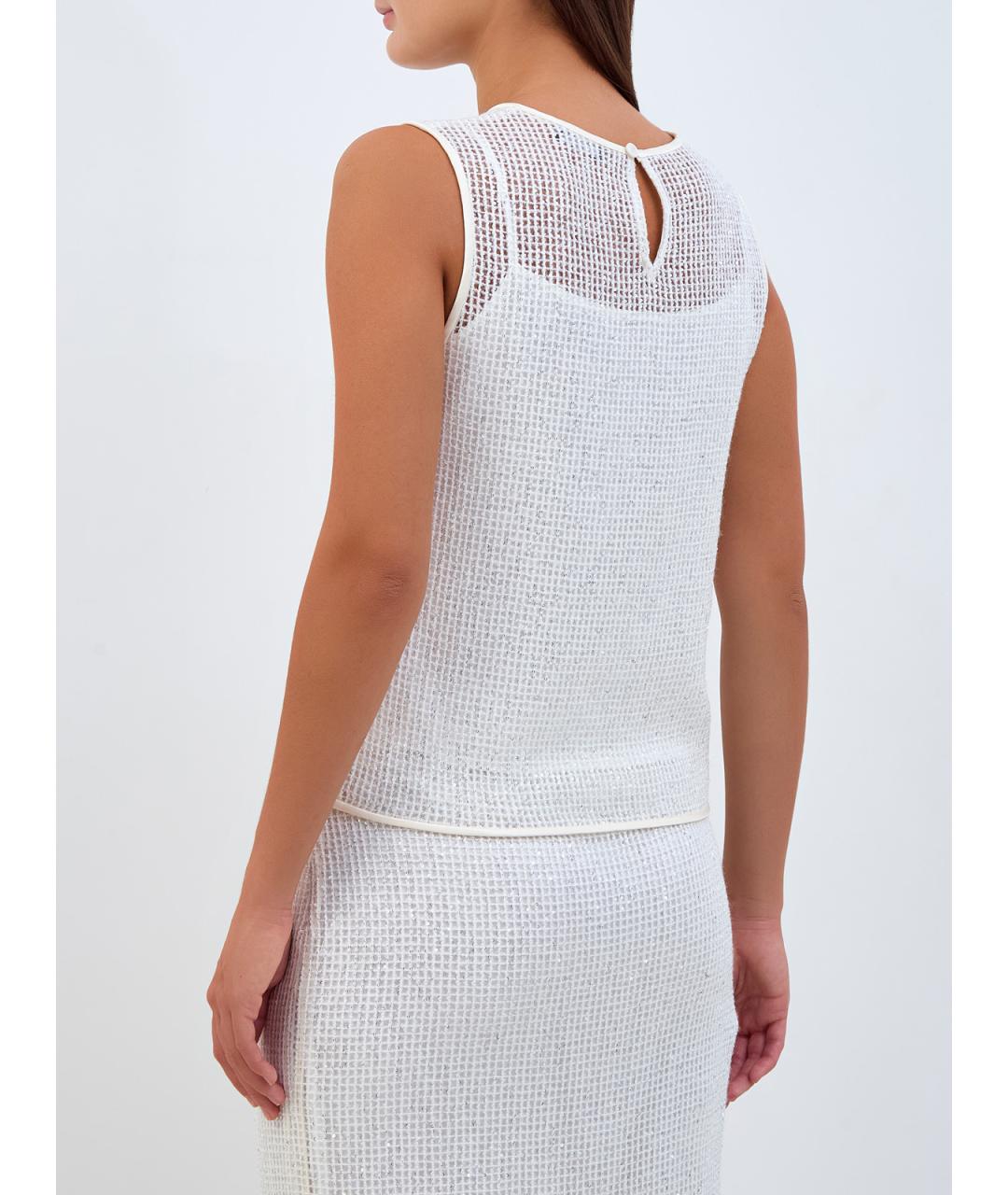 PESERICO Белая блузы, фото 4