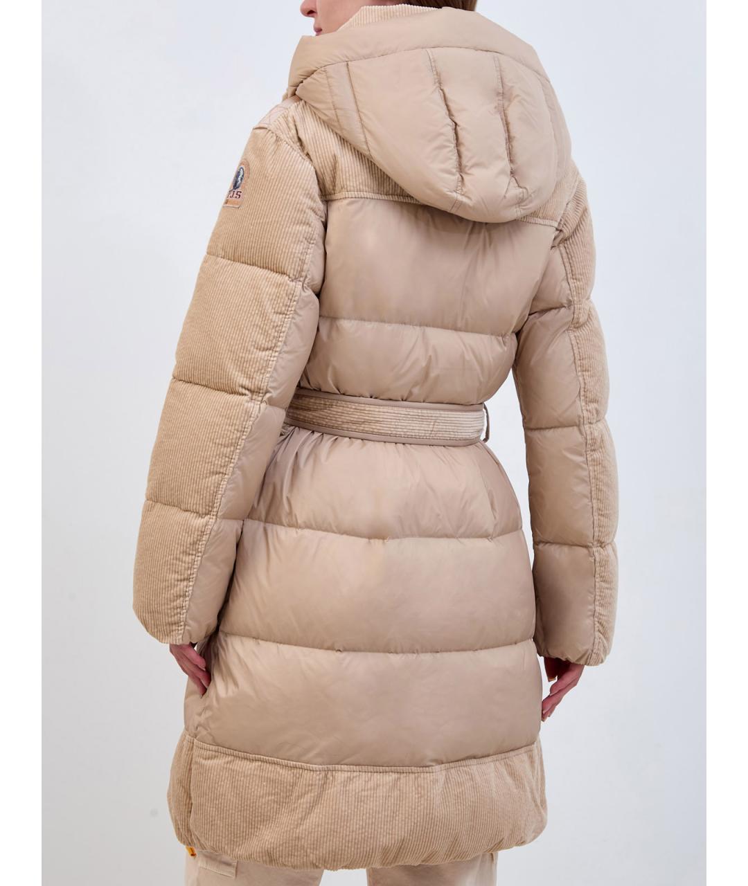 PARAJUMPERS Бежевый полиамидовый пуховик, фото 4