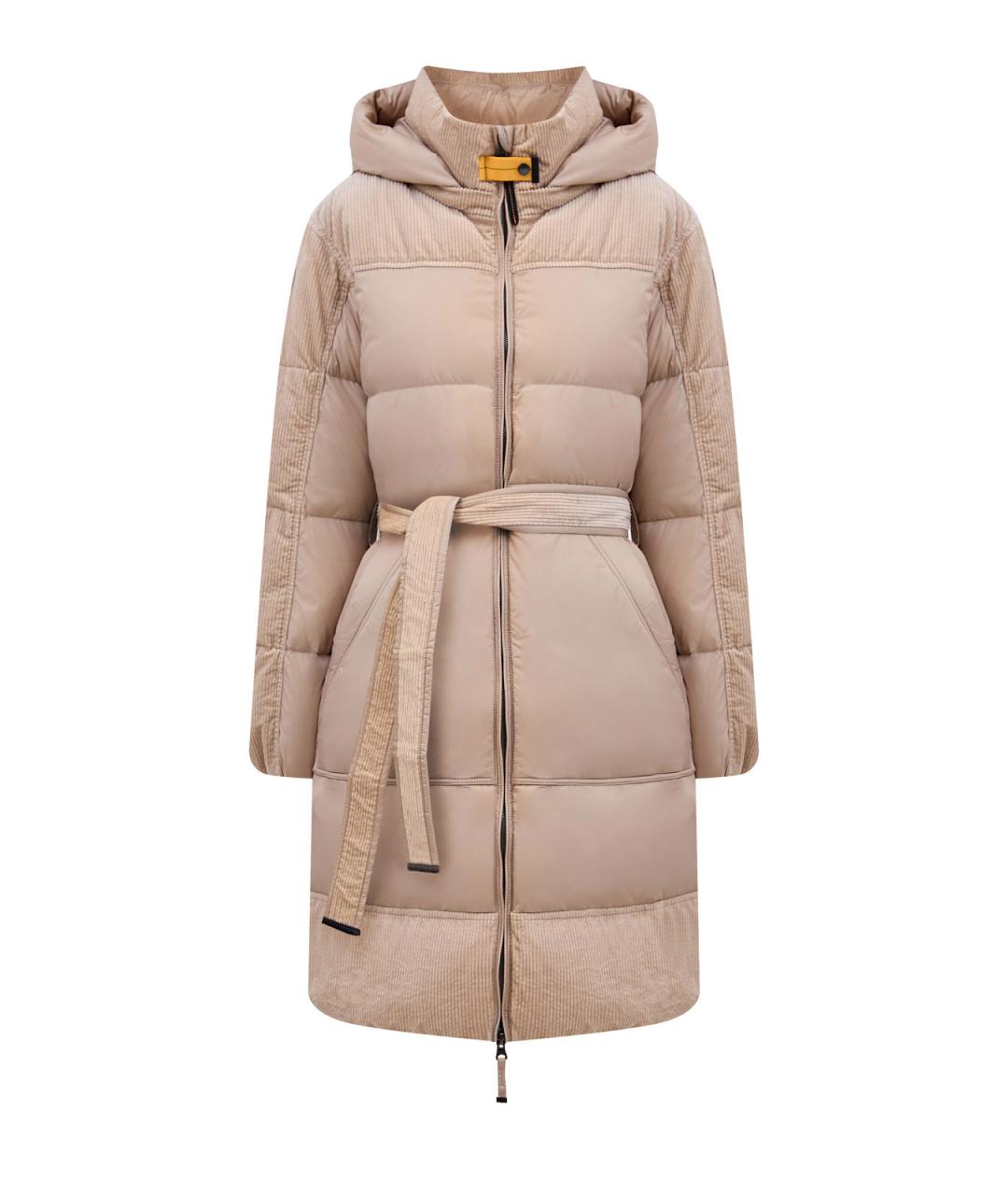 PARAJUMPERS Бежевый полиамидовый пуховик, фото 1