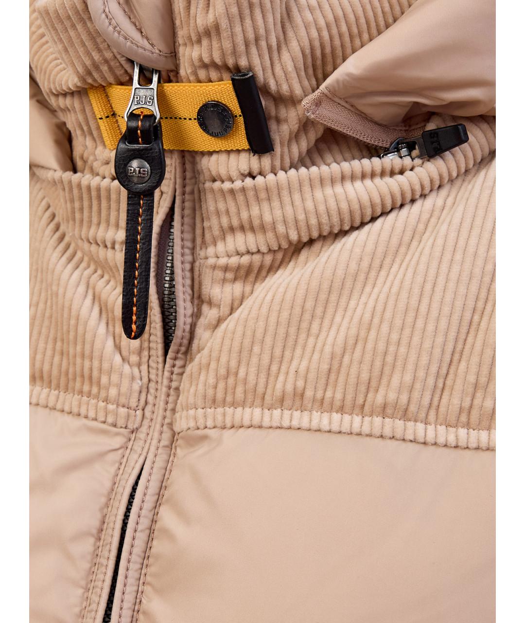 PARAJUMPERS Бежевый полиамидовый пуховик, фото 5