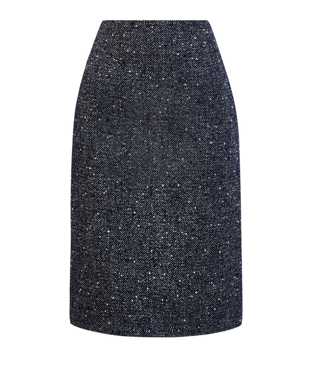 LORENA ANTONIAZZI Серая шерстяная юбка миди, фото 1