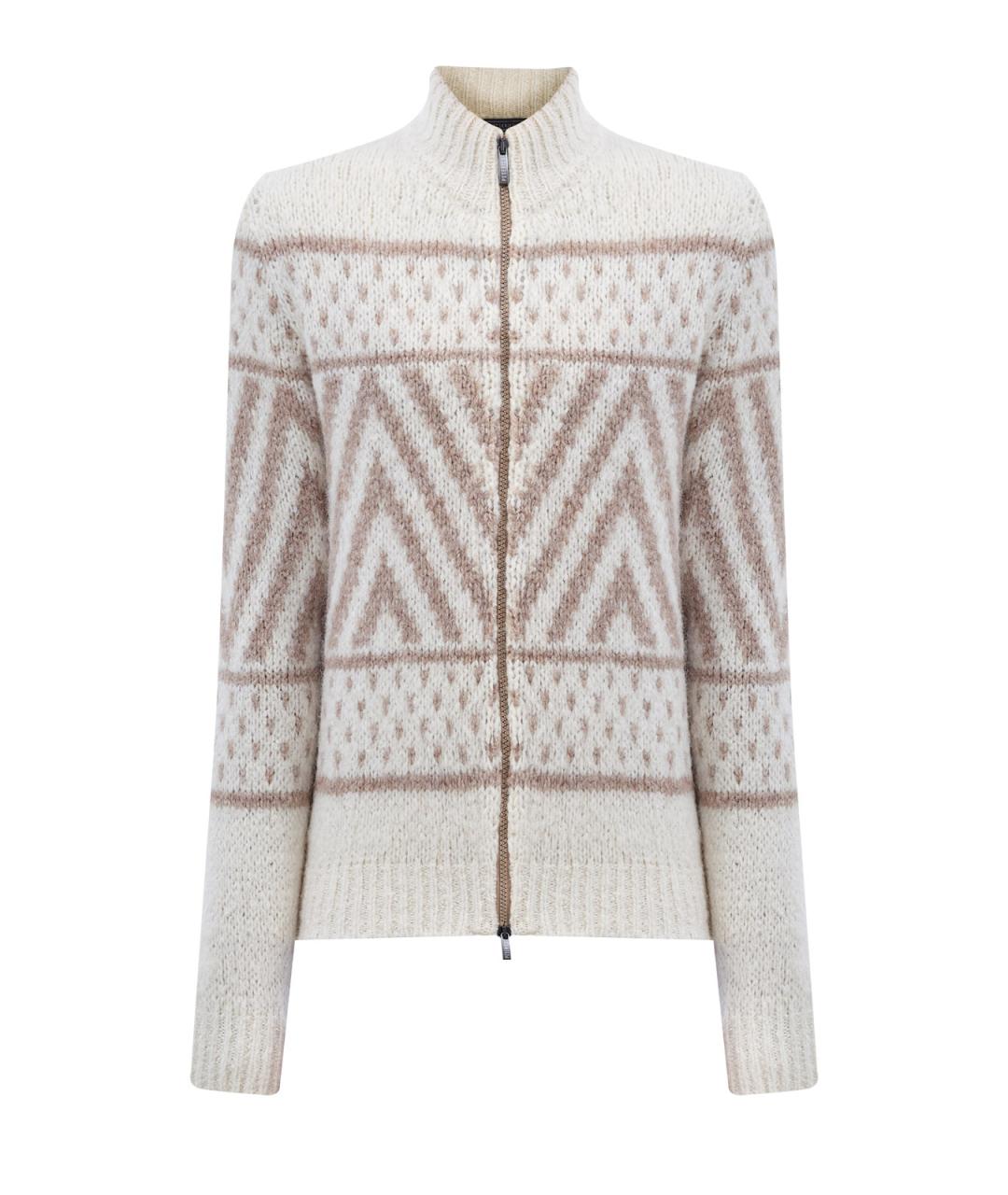 PESERICO Бежевый шерстяной кардиган, фото 1