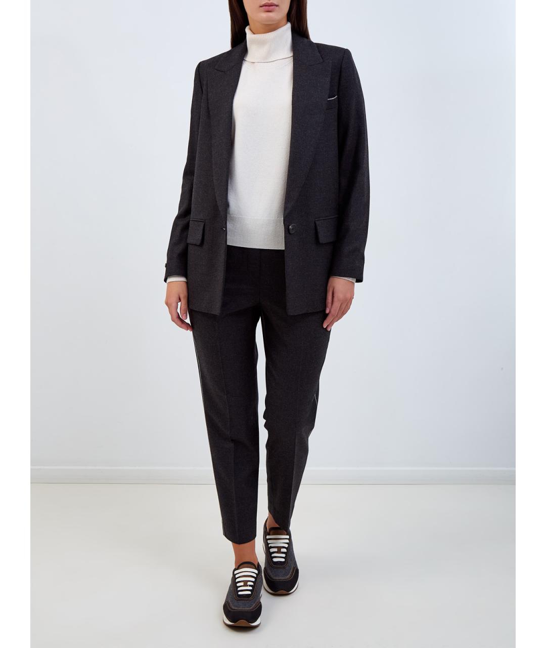 PESERICO Белый шерстяной джемпер / свитер, фото 2