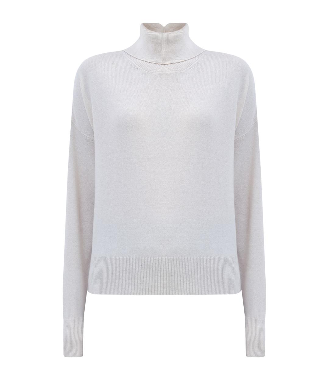 PESERICO Белый шерстяной джемпер / свитер, фото 1