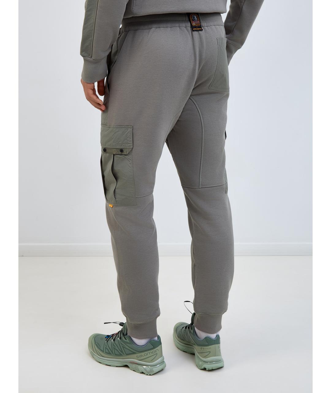 PARAJUMPERS Зеленые хлопковые повседневные брюки, фото 4