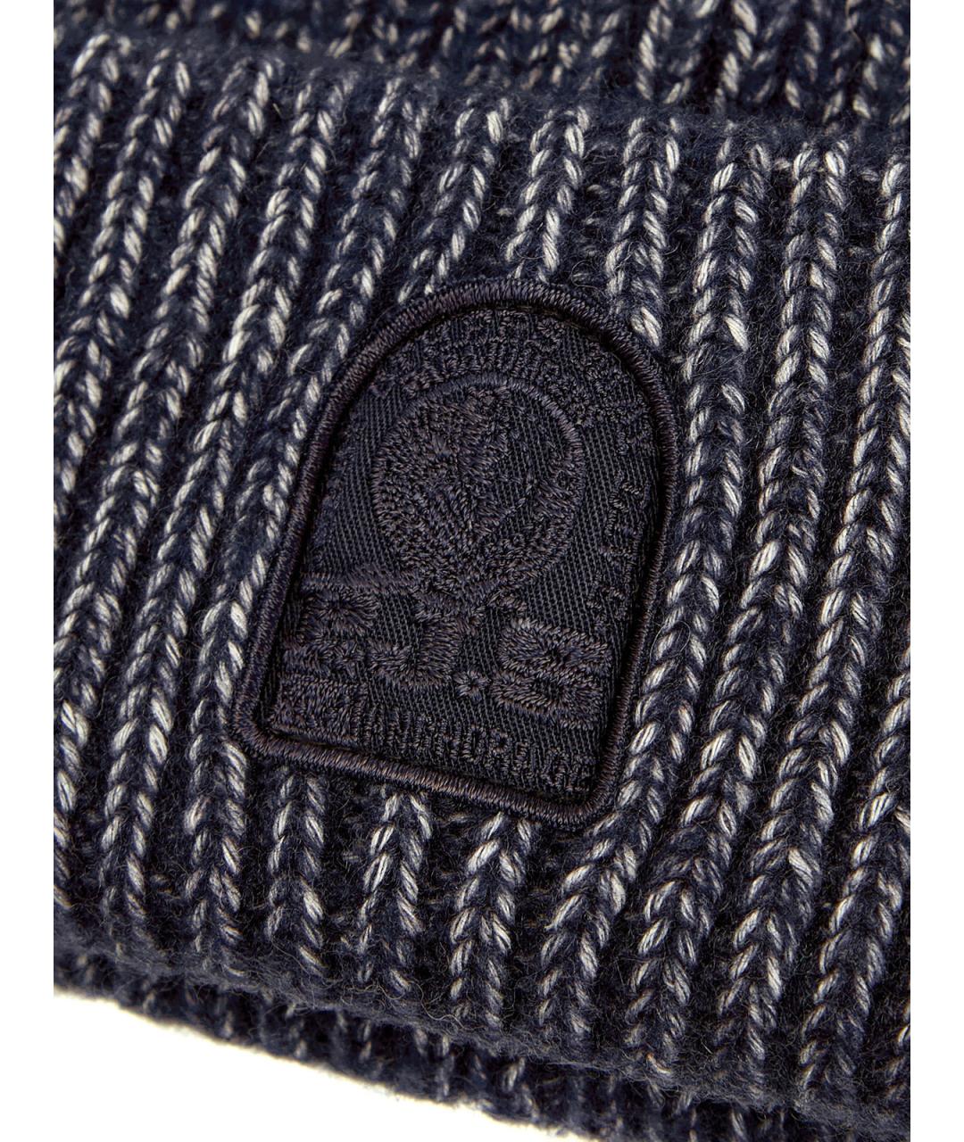 PARAJUMPERS Синяя хлопковая шапка, фото 4