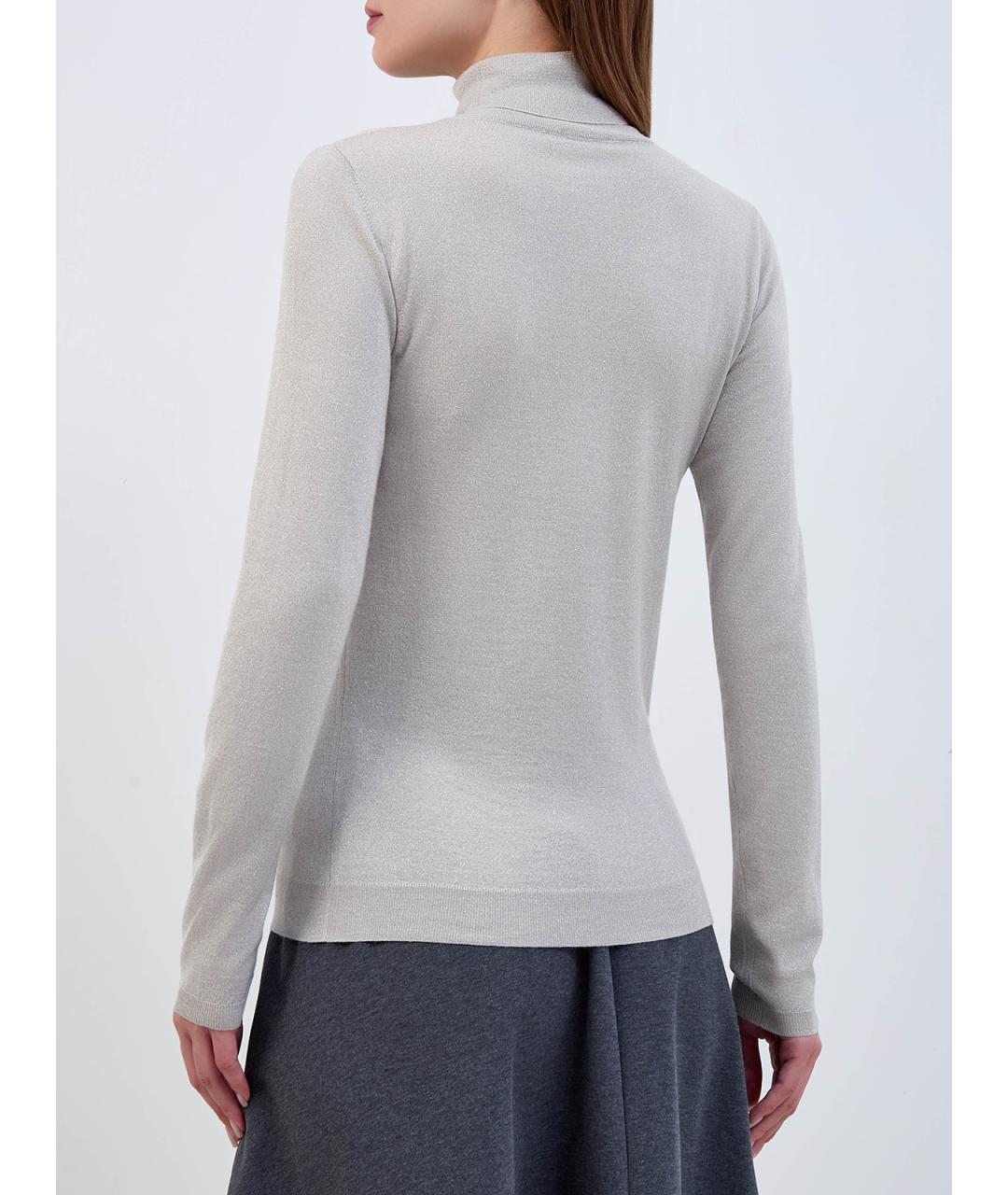 BRUNELLO CUCINELLI Бежевая кашемировая водолазка, фото 4