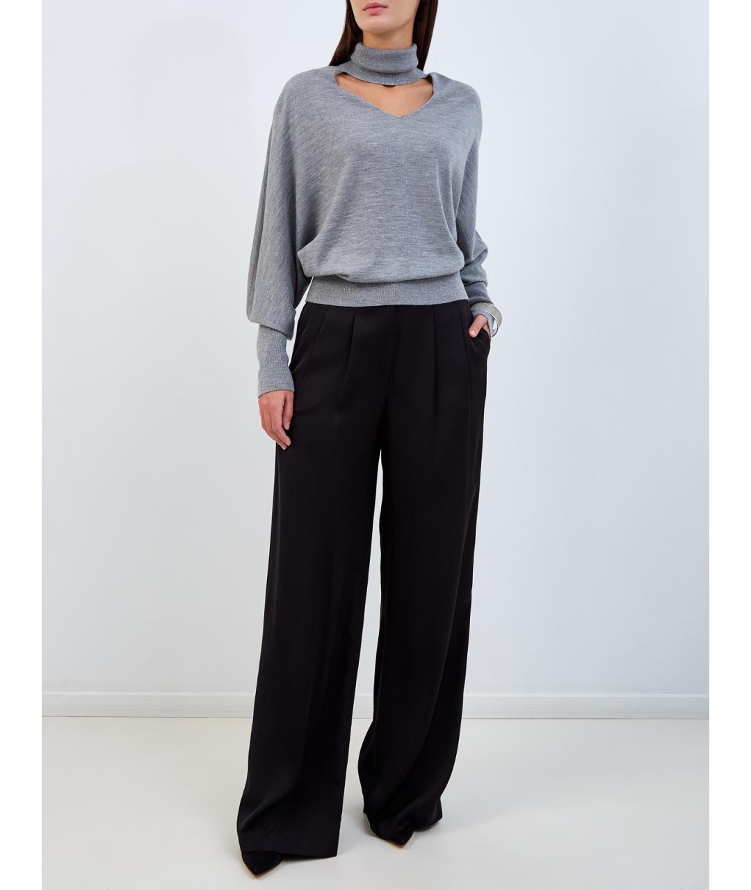 PESERICO Серая шерстяная водолазка, фото 2