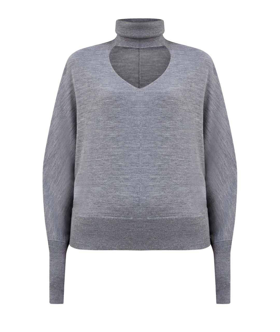 PESERICO Серая шерстяная водолазка, фото 1