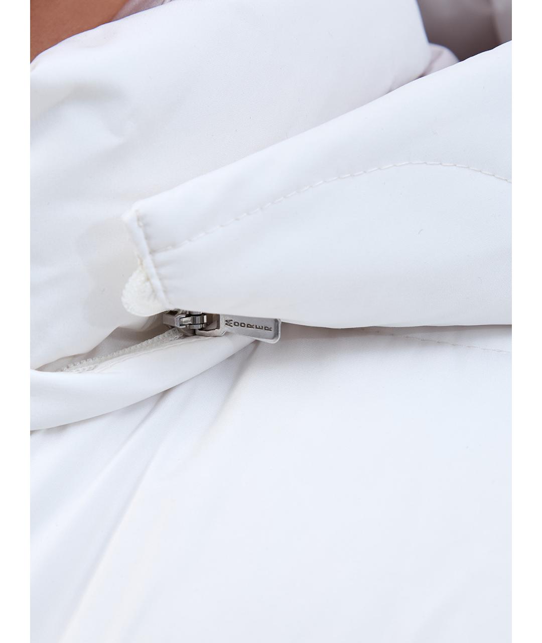 MOORER Белый полиэстеровый пуховик, фото 5