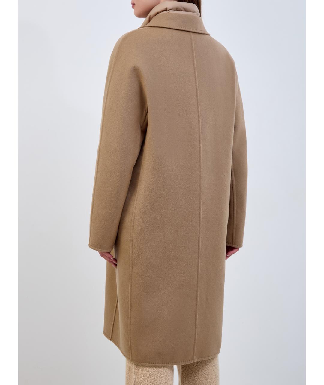 MOORER Бежевый шерстяной пуховик, фото 5