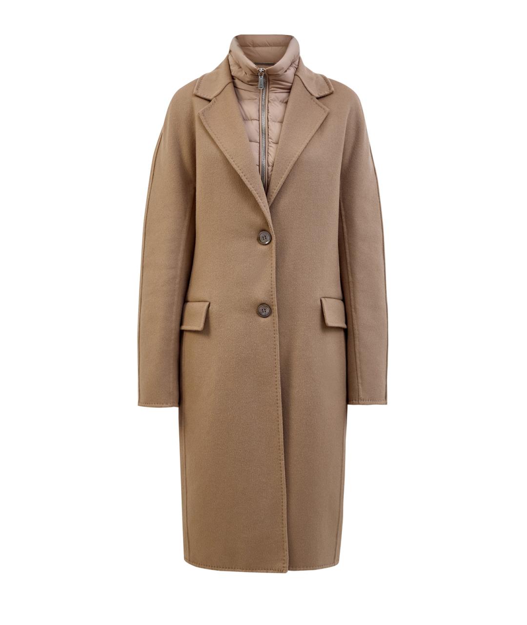 MOORER Бежевый шерстяной пуховик, фото 1