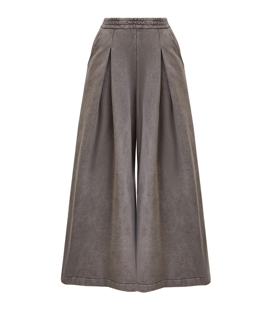 GIUSEPPE DI MORABITO Серые хлопковые брюки широкие, фото 1