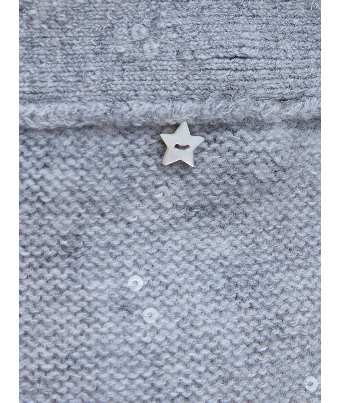 LORENA ANTONIAZZI Серая шерстяная юбка макси, фото 5