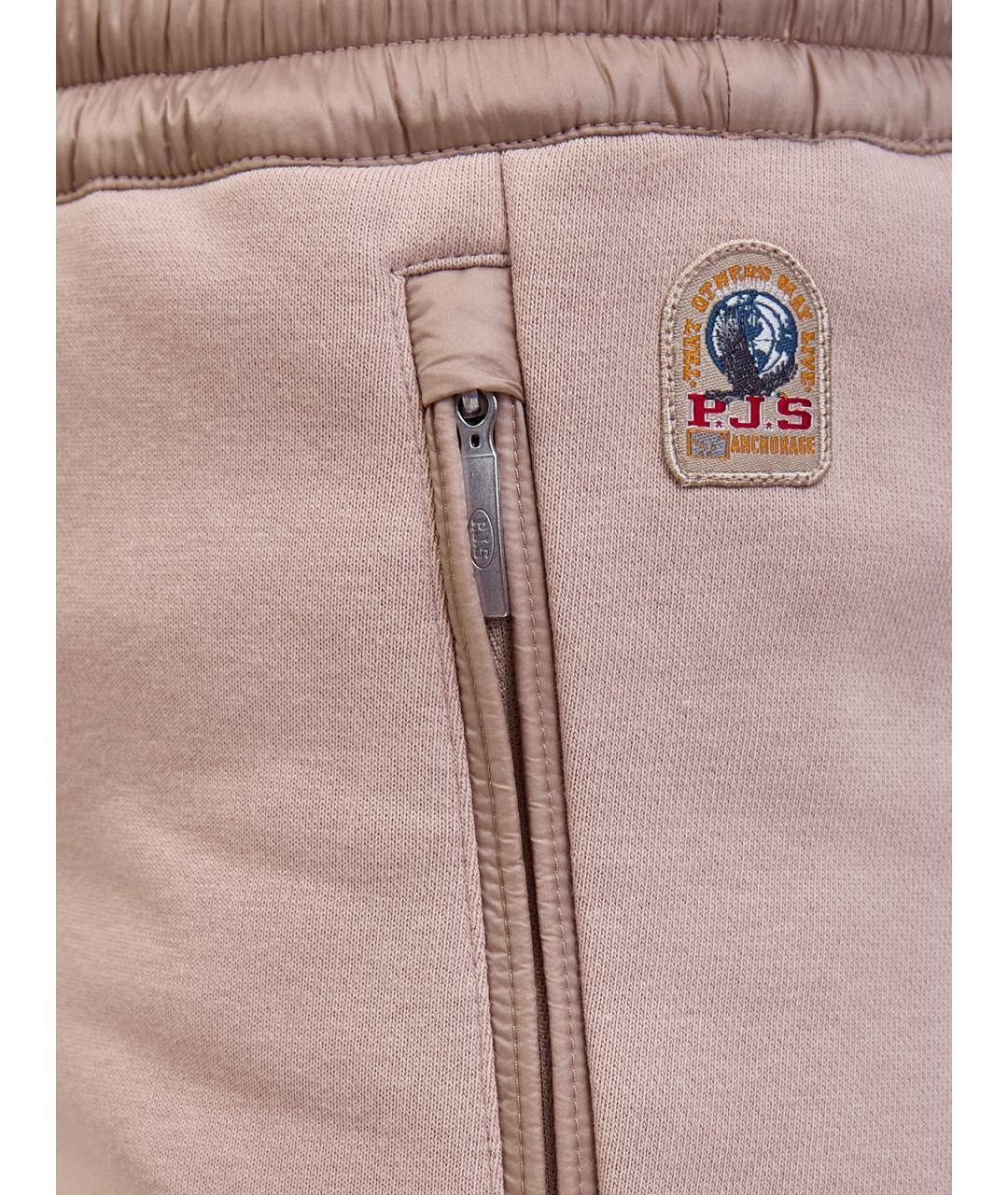 PARAJUMPERS Бежевые хлопковые брюки узкие, фото 5